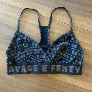 NWT Savage x Fenty Black Logo Bralette - Size S